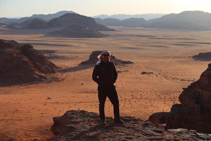 Wadi Rum Full-Day Jeep Tour with Bedouin Lunch & Sandboarding