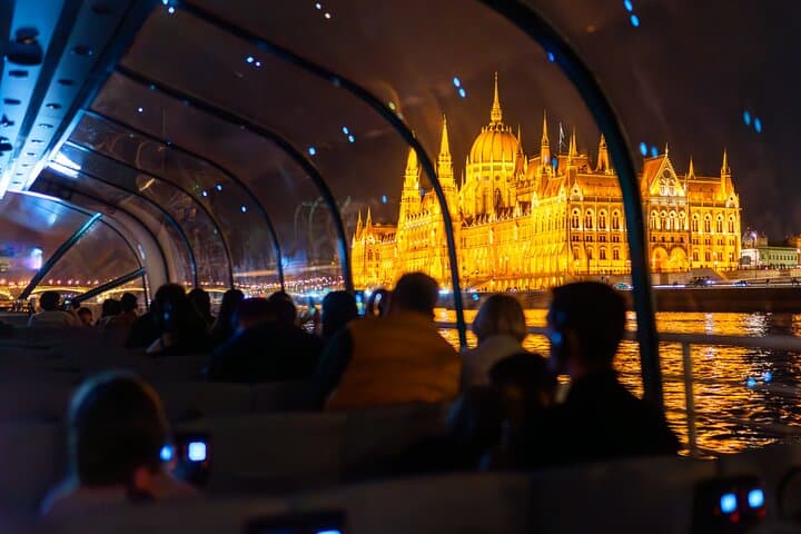 Budapest Danube Night Cruise: 1-Hour Illuminated Sights with Welcome Drink photo 3
