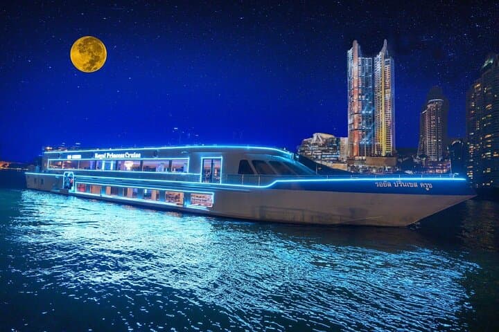 Bangkok Royal Princess Chao Phraya Dinner Cruise — Night Buffet & Riverside Landmarks