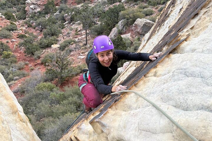 Half-Day Rock Climbing in Red Rock Canyon: Beginner Calico Basin Climbs Near Las Vegas