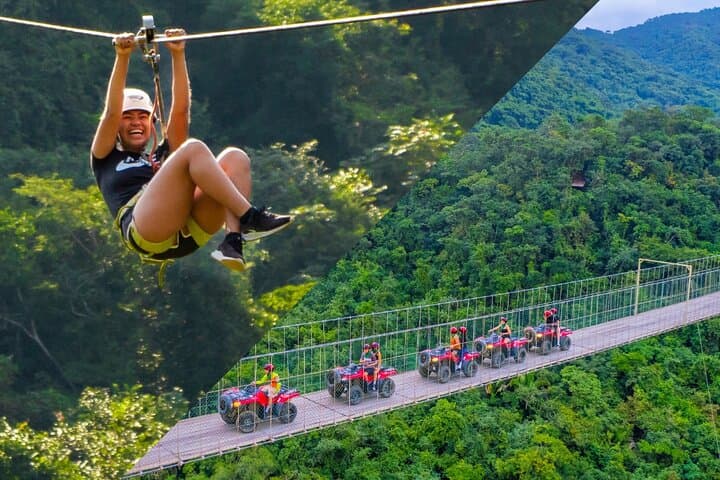 ATV to Jorullo Bridge: Zip Lines, Mule Ride & Tequila Tasting in Puerto Vallarta