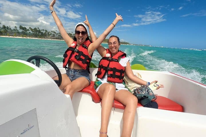 Punta Cana Speedboat Adventure: Drive-Your-Own Boat, Snorkel & Dolphin Watching photo 1
