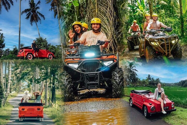 ATV and VW Scenic Ubud Combo: Rice Fields, Jungle & Waterfalls