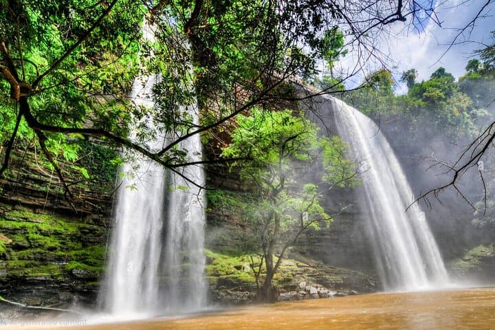 Boti Falls & Aburi Gardens Day Tour — Waterfalls, Umbrella Rock and Cocoa Farm Experience
