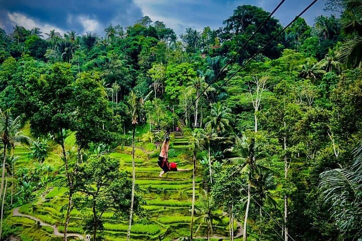 Ubud Zipline, Ayung River Rafting & Rice Terrace Day Tour photo 2