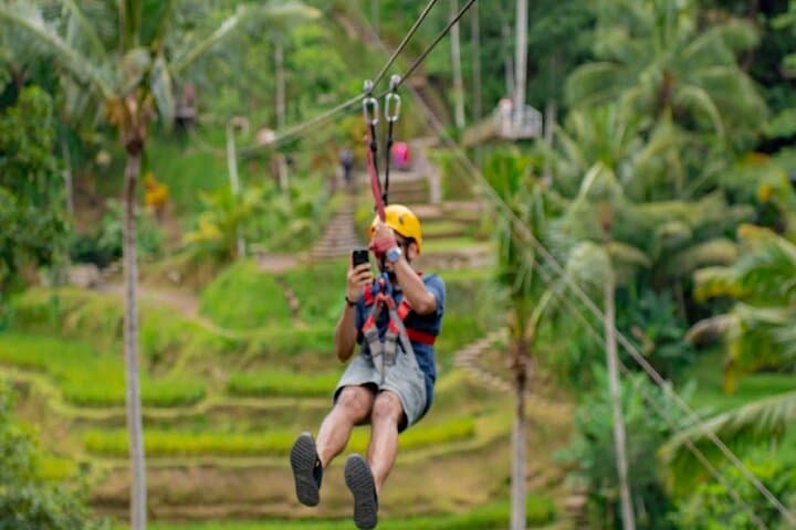 Ubud Zipline, Ayung River Rafting & Rice Terrace Day Tour photo 5