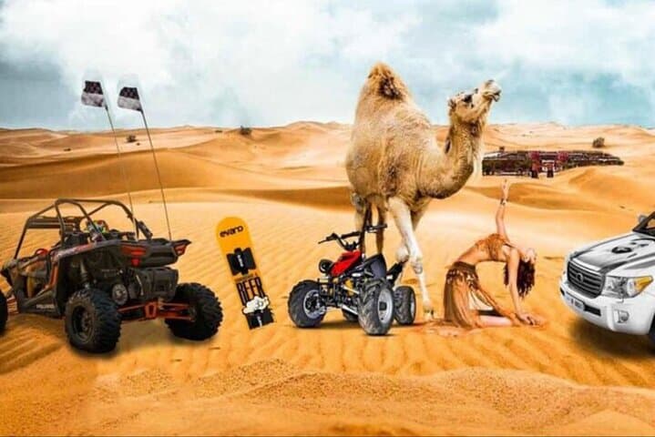 Sunrise Desert Safari in Doha: Camel Ride, Dune Bashing & Sandboarding photo 2