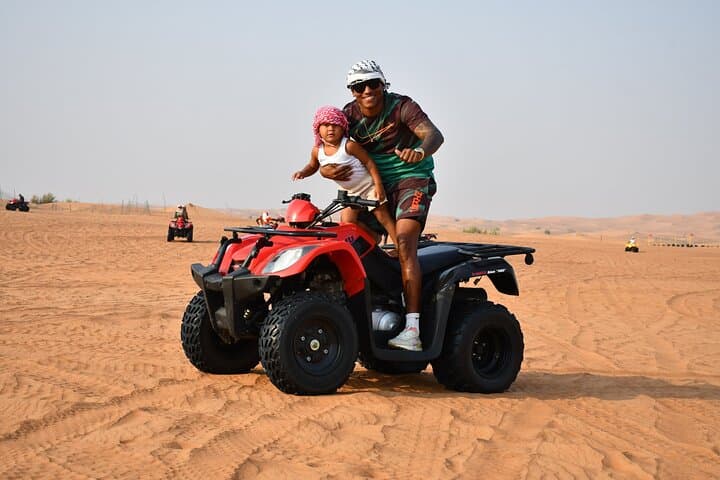 Premium Dubai Desert Safari and Quad Bike Ride — Red Dunes Adventure & Bedouin Camp