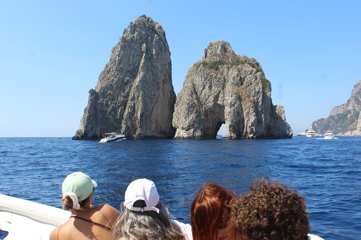 Private Capri Boat Tour with Swim Stop, Blue Grotto & Aperitif