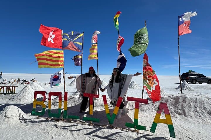 Full-Day Uyuni Salt Flats Tour with Lunch — Train Cemetery, Colchani & Sunset