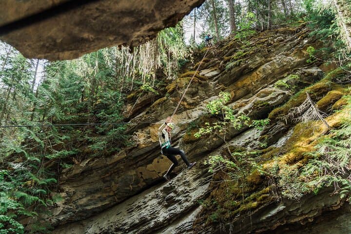 Beartooth Canyon Half-Day Canyoning in Golden, BC — Zipline, Rappels & Waterfalls photo 2