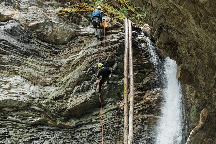 Beartooth Canyon Half-Day Canyoning in Golden, BC — Zipline, Rappels & Waterfalls photo 3