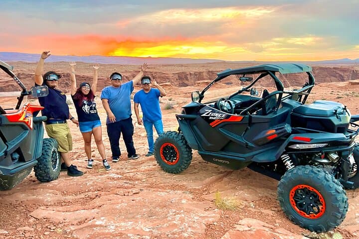 Page Sunset UTV Tour Near Horseshoe Bend — Sunset UTV Drive on Glen Canyon Rim