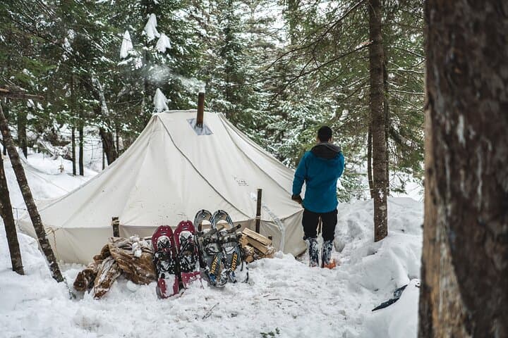 24-Hour Winter Camping in Davidson Forest: Prospector Tent Stay from Ottawa photo 3