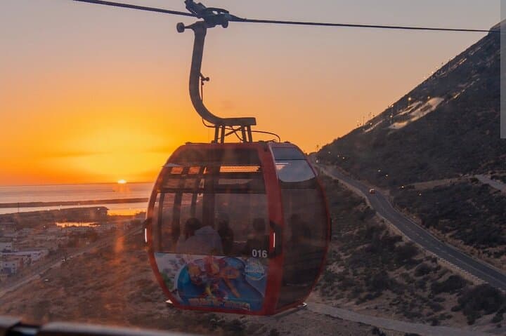 Evening Colors: Sunset Cable Car & Souk El Had Market Tour, Agadir