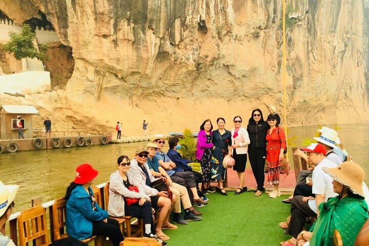 Kuang Si Waterfall and Pak Ou Caves Tour — Luang Prabang Day Trip to Turquoise Falls & Sacred Caves