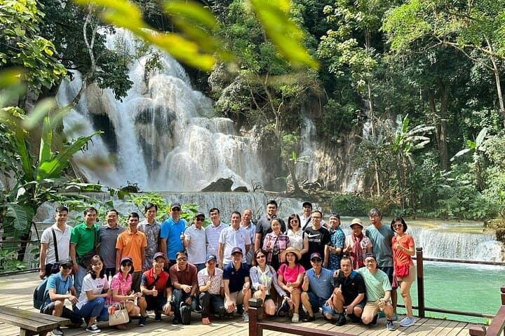 Kuang Si Waterfall and Pak Ou Caves Tour — Luang Prabang Day Trip to Turquoise Falls & Sacred Caves photo 2