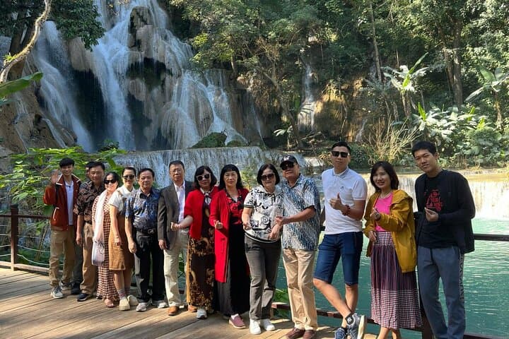 Kuang Si Waterfall and Pak Ou Caves Tour — Luang Prabang Day Trip to Turquoise Falls & Sacred Caves photo 3