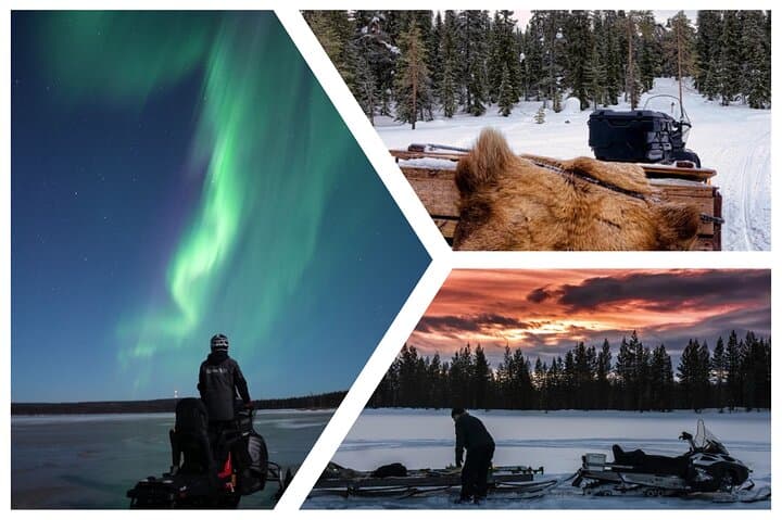 Rovaniemi Night Sleigh Ride: Snowmobile-Pulled Forest Tour