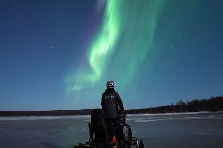Rovaniemi Night Sleigh Ride: Snowmobile-Pulled Forest Tour photo 3