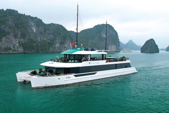 Halong & Lan Ha Bay Luxury Day Cruise: Catamaran Kayaking, Caves & Waterslide photo 1