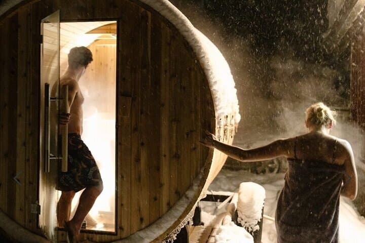 Wild Sauna Experience in the Canadian Rockies Near Banff — Winter Sauna & Cold Plunge photo 3