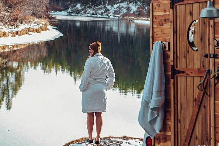Wild Sauna Experience in the Canadian Rockies Near Banff — Winter Sauna & Cold Plunge photo 5