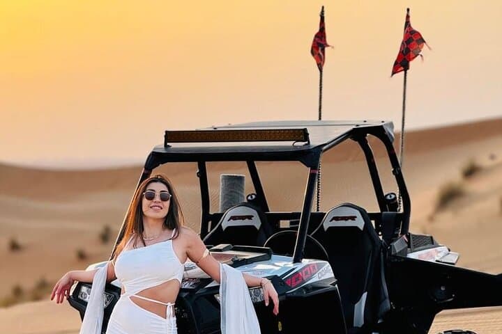 Dubai Polaris Buggy Desert Tour — 1-Hour 2-Seater Dune Drive with Pickup photo 3