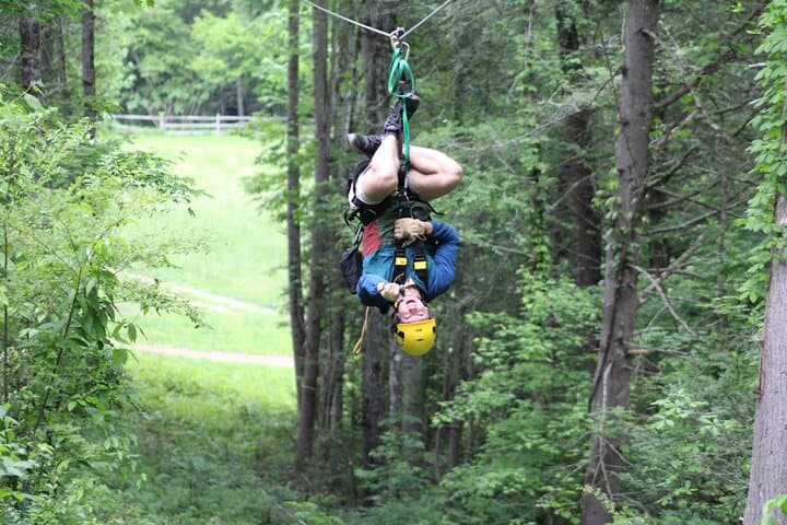 7-Line Waterfall Canopy Zipline Course at Foxfire Adventure Park