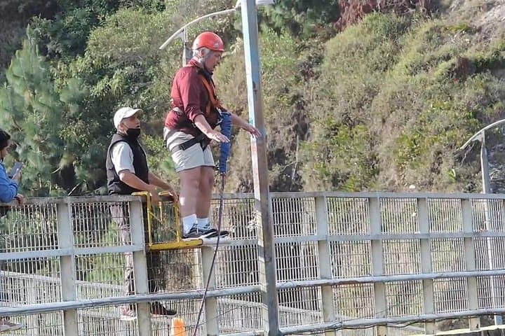 San Francisco Bridge Swing Jump — 100m Canyon Pendulum over Pastaza River, Baños photo 2