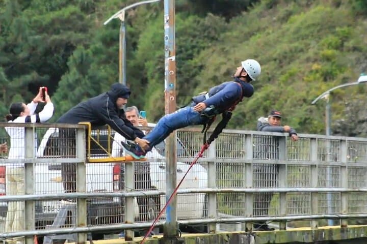 San Francisco Bridge Swing Jump — 100m Canyon Pendulum over Pastaza River, Baños photo 3