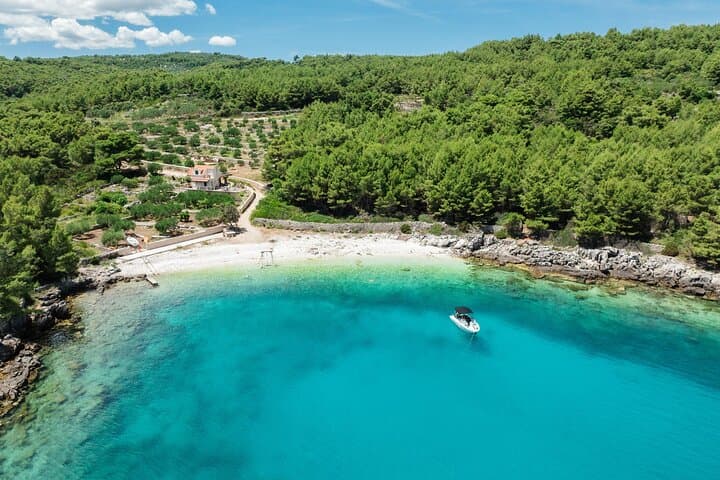 Makarska to Brač Speedboat Tour — 90‑Minute Swim Stop at Puntica Bay