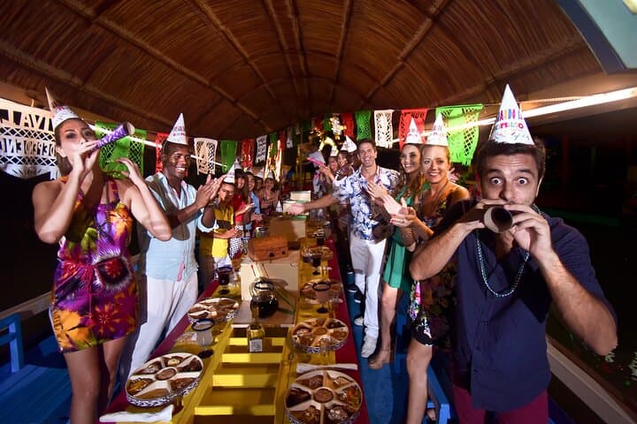 Xoximilco Floating Fiesta: Nighttime Trajinera Ride & Mexican Kermés in Cancun photo 4