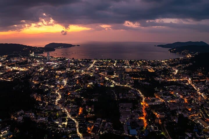 Phuket After Dark: Private Night Tour to Karon Viewpoint, Big Buddha & Old Phuket Town