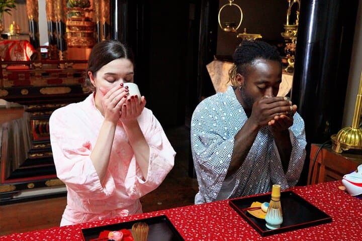 Evening Zen in Osaka: Temple Incense, Zazen, and Matcha Experience photo 3