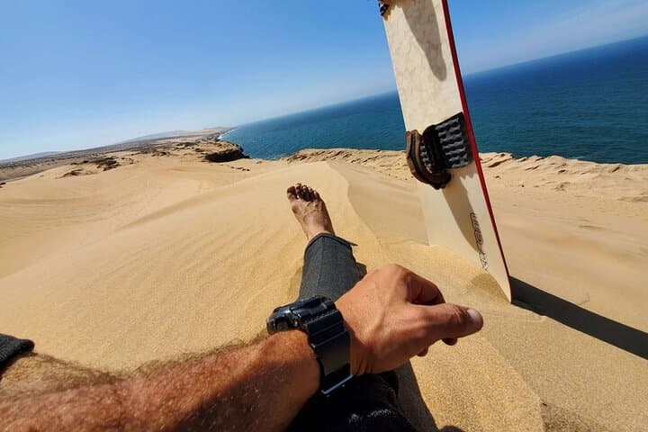 Sandboarding Timlalin Dunes: Taghazout & Agadir Desert Surfing Adventure