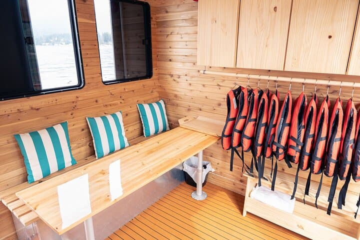 Private Sauna Boat in Indian Arm — Floating Cedar Sauna & Cold Plunge near Vancouver photo 4