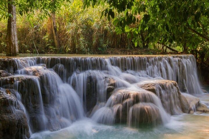 Kuang Si Waterfall & Sun Bear Refuge: Half-Day Private Tour from Luang Prabang