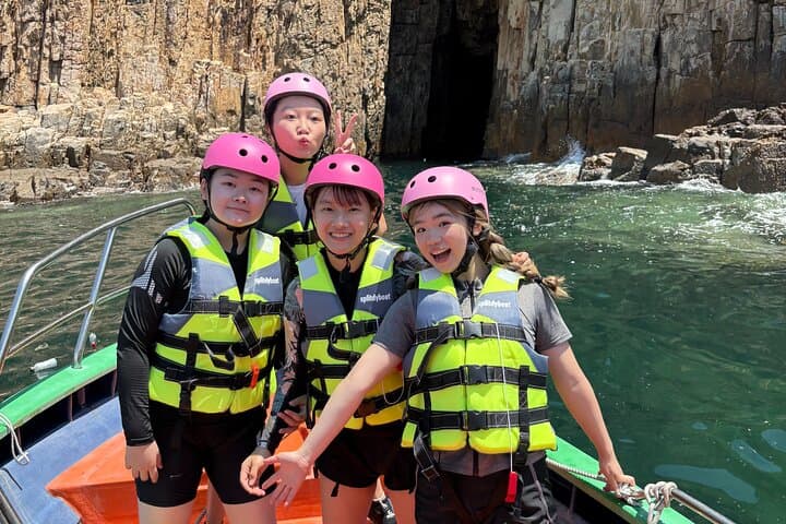 Geopark Double Sea Arches Coasteering: Swim Caves & Volcanic Columns in Sai Kung photo 6