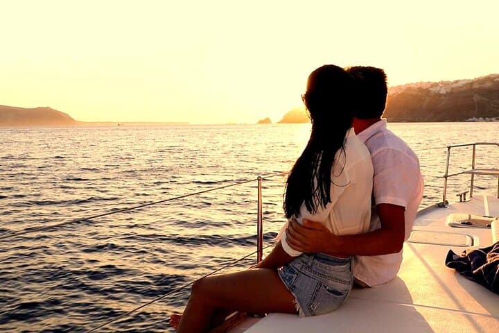 Santorini Catamaran Cruise: Caldera Sails, Hot Springs & Sunset Feast photo 3