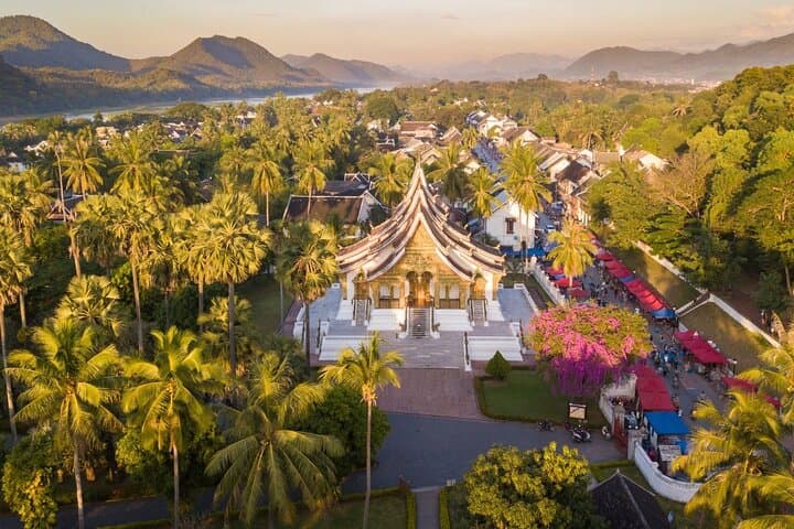 Luang Prabang Private Cultural Tour: Morning Alms, Royal Museum & Kuang Si Waterfall