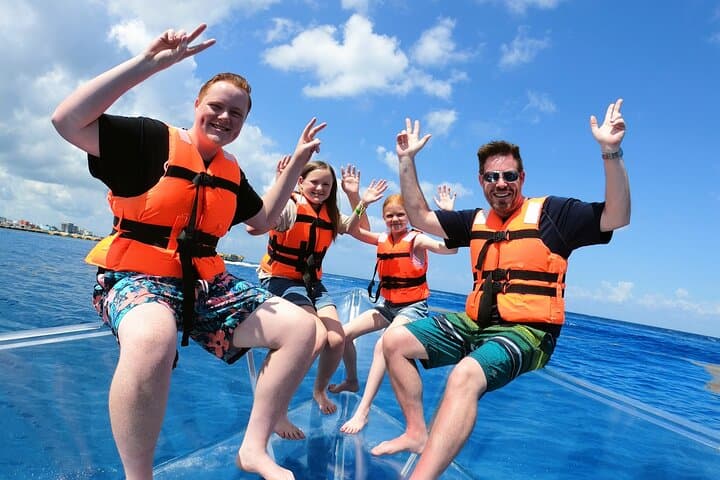 Transparent-Boat and Snorkel Adventure in Cozumel photo 2