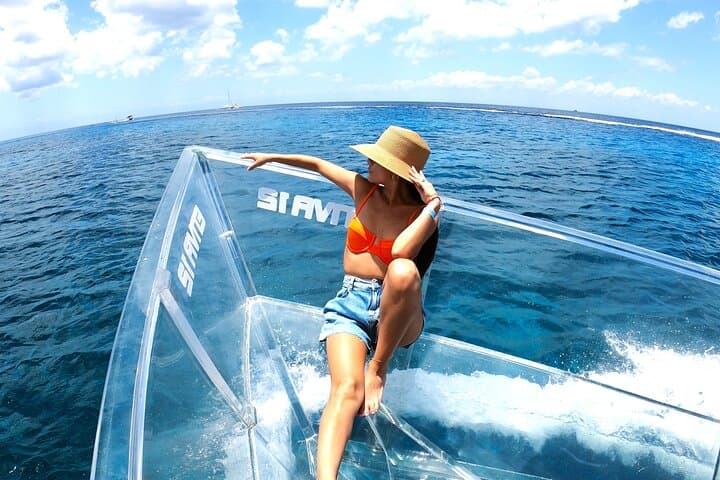 Transparent-Boat and Snorkel Adventure in Cozumel photo 4