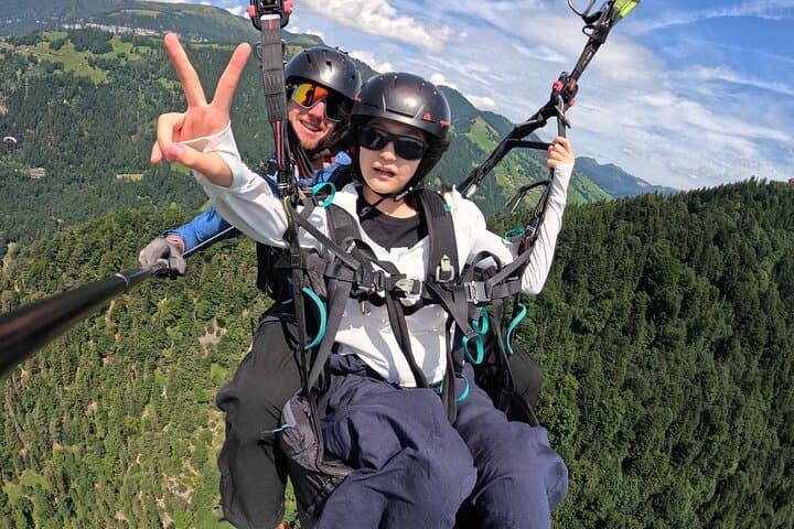 Shared Paragliding from Chalais: Tandem Flights Over the Swiss Alps photo 6