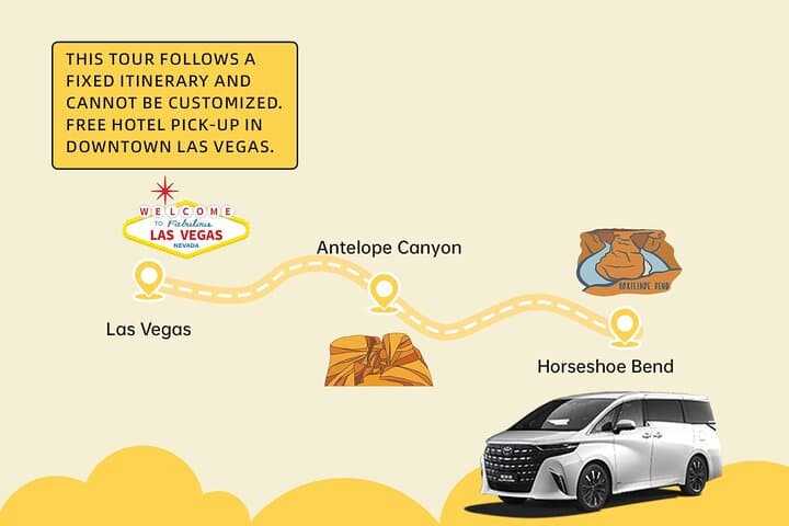 Las Vegas to Antelope Canyon & Horseshoe Bend: Full-Day Private Tour photo 2