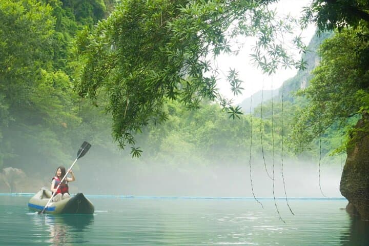 Paradise Cave & Dark Cave Day Trip from Hue — Zipline, Kayak and Underground Mud Baths photo 4