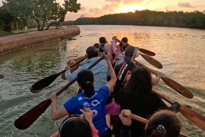 Nichupté Lagoon Mangrove Canoe Sunset Tour — Cancun Ecotourism Experience