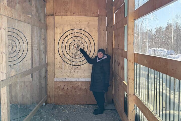 Axe Throwing Near Yellowknife: Hourly Lanes with Coach Pickup