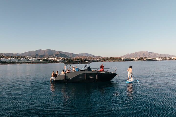 Private 1-Hour Boat Charter in Estepona: Coastal Cruise, Snorkel & SUP photo 1