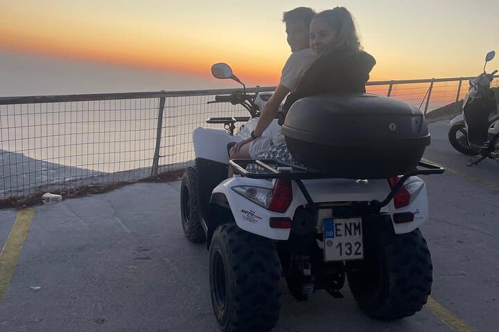 Explore Santorini's Sunrise: ATV Adventure